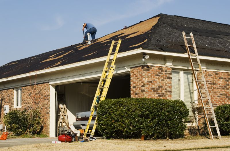 Roofing Crew Working in Spring